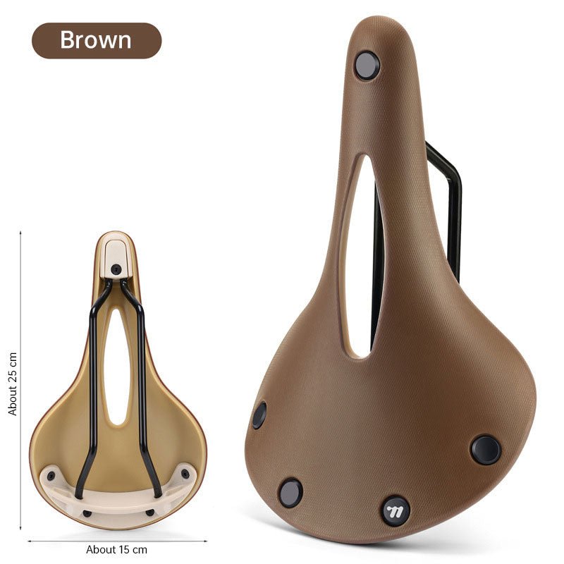 Retro Bicycle Saddle: Wear-resistant, Anti-slip, Multicolor Hollow Cushion – for Road Bikes, BMX, MTB, Touring - Outdoors & Sports Tinker Time