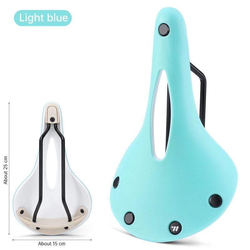 Retro Bicycle Saddle: Wear-resistant, Anti-slip, Multicolor Hollow Cushion – for Road Bikes, BMX, MTB, Touring - Outdoors & Sports Tinker Time