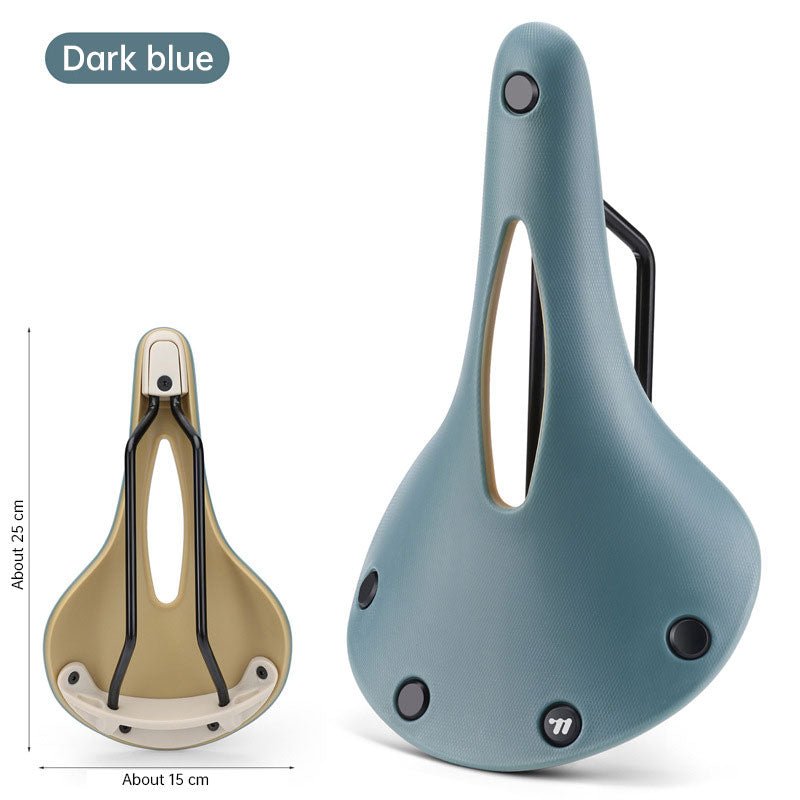 Retro Bicycle Saddle: Wear-resistant, Anti-slip, Multicolor Hollow Cushion – for Road Bikes, BMX, MTB, Touring - Outdoors & Sports Tinker Time