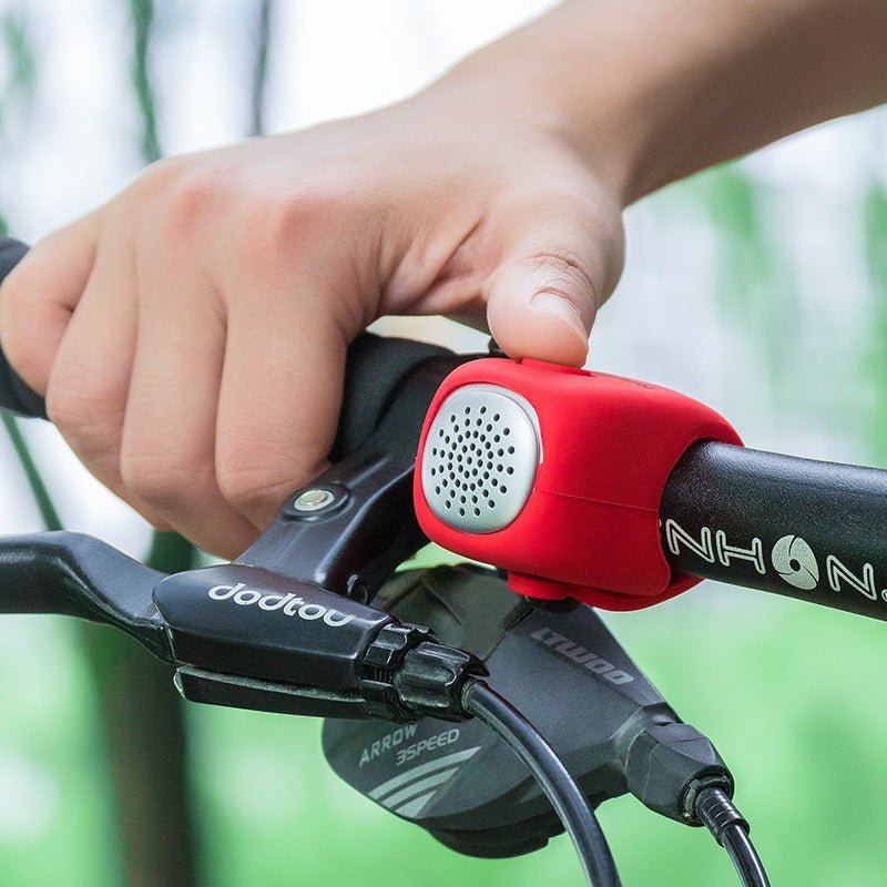 Rockbros bicycle bell, mountain bike electronic horn, dead flying bicycle accessories, bicycle bell - Outdoors & Sports Tinker Time