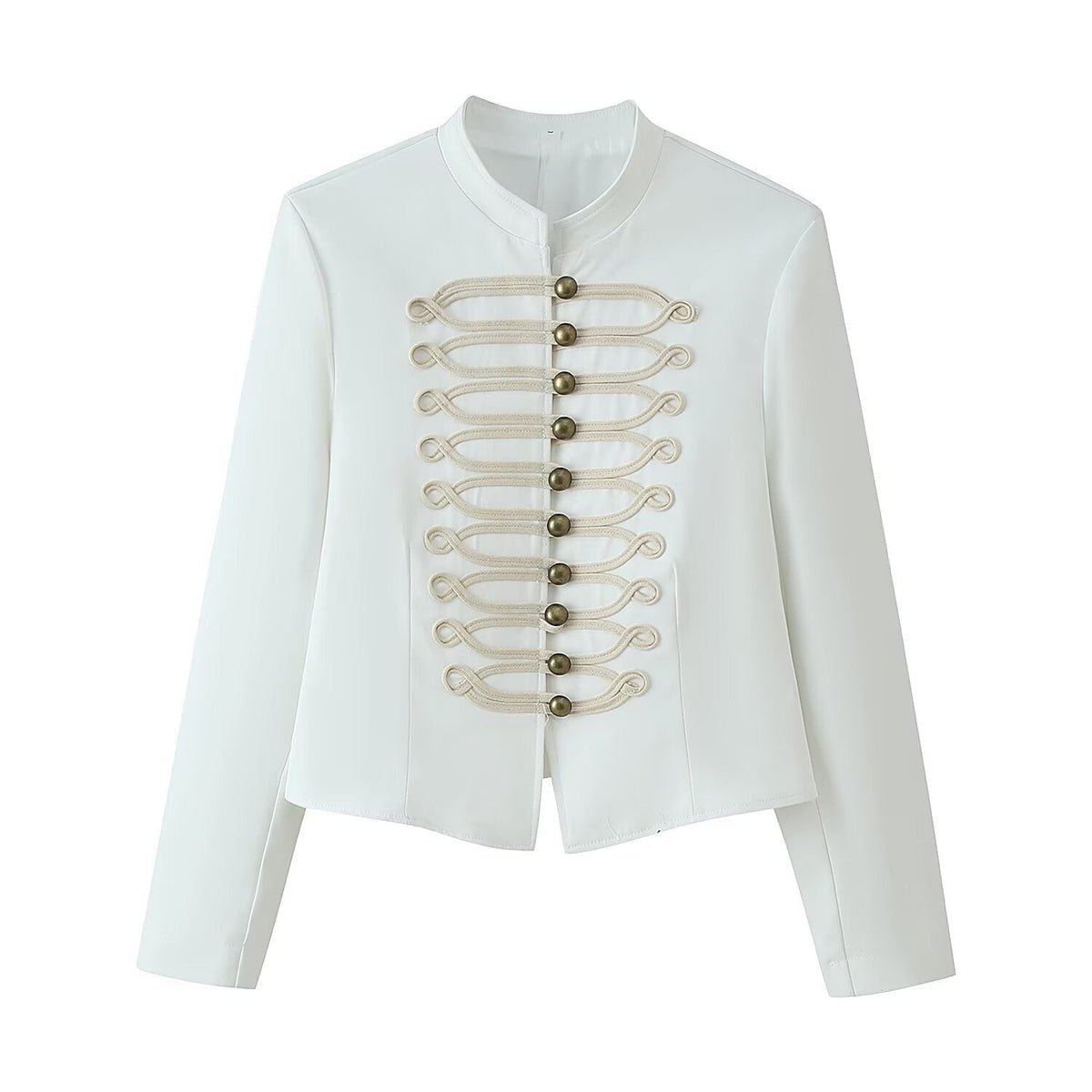 Rope knot decorative stand collar jacket - Outdoors & Sports Tinker Time