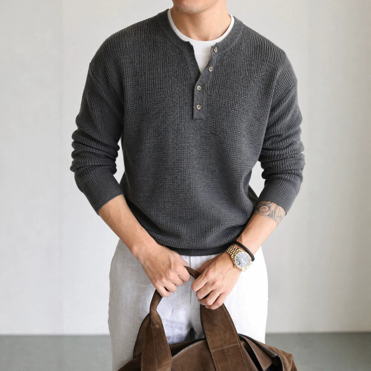 Round neck long sleeved pullover sweater - Outdoors & Sports Tinker Time