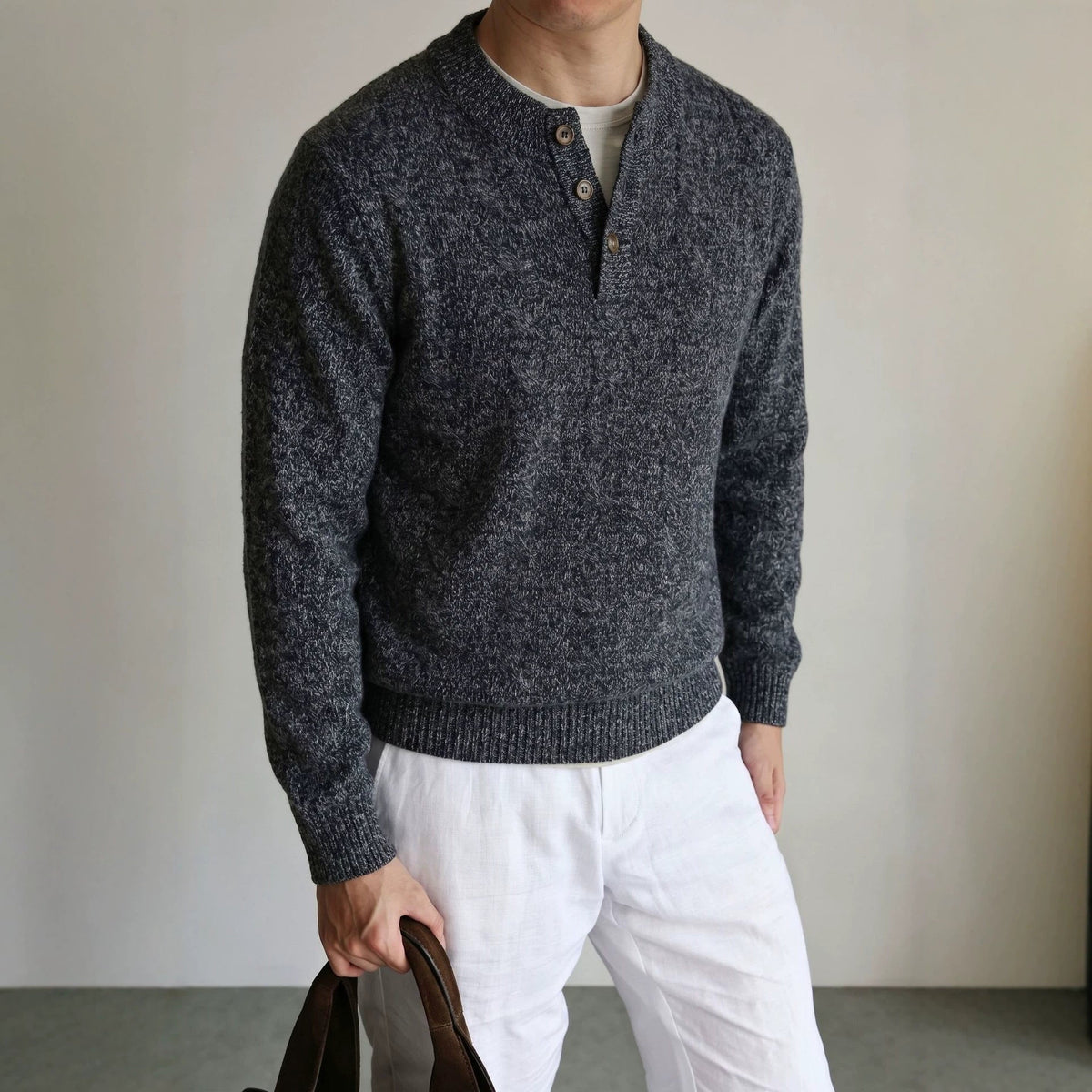 Round neck loose sweater for men - Outdoors & Sports Tinker Time