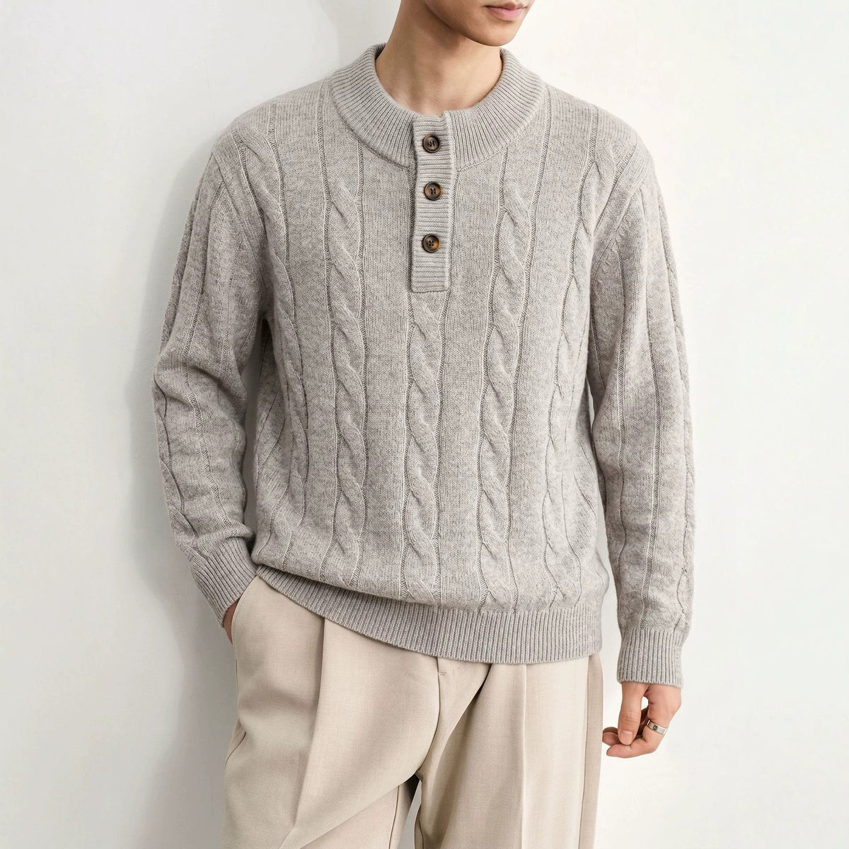Round neck loose sweater for men - Outdoors & Sports Tinker Time