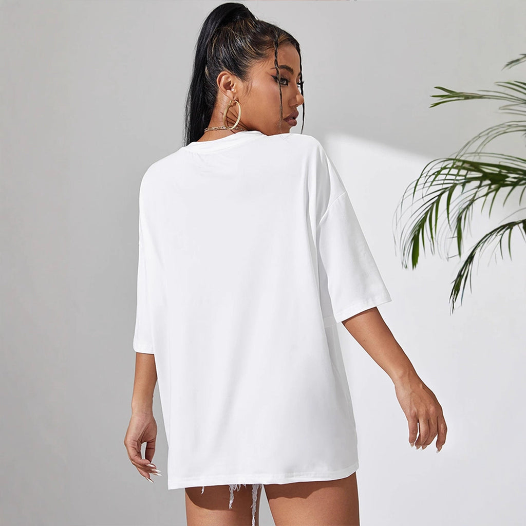 Round Neck Short Sleeve Plain Simple - Outdoors & Sports Tinker Time
