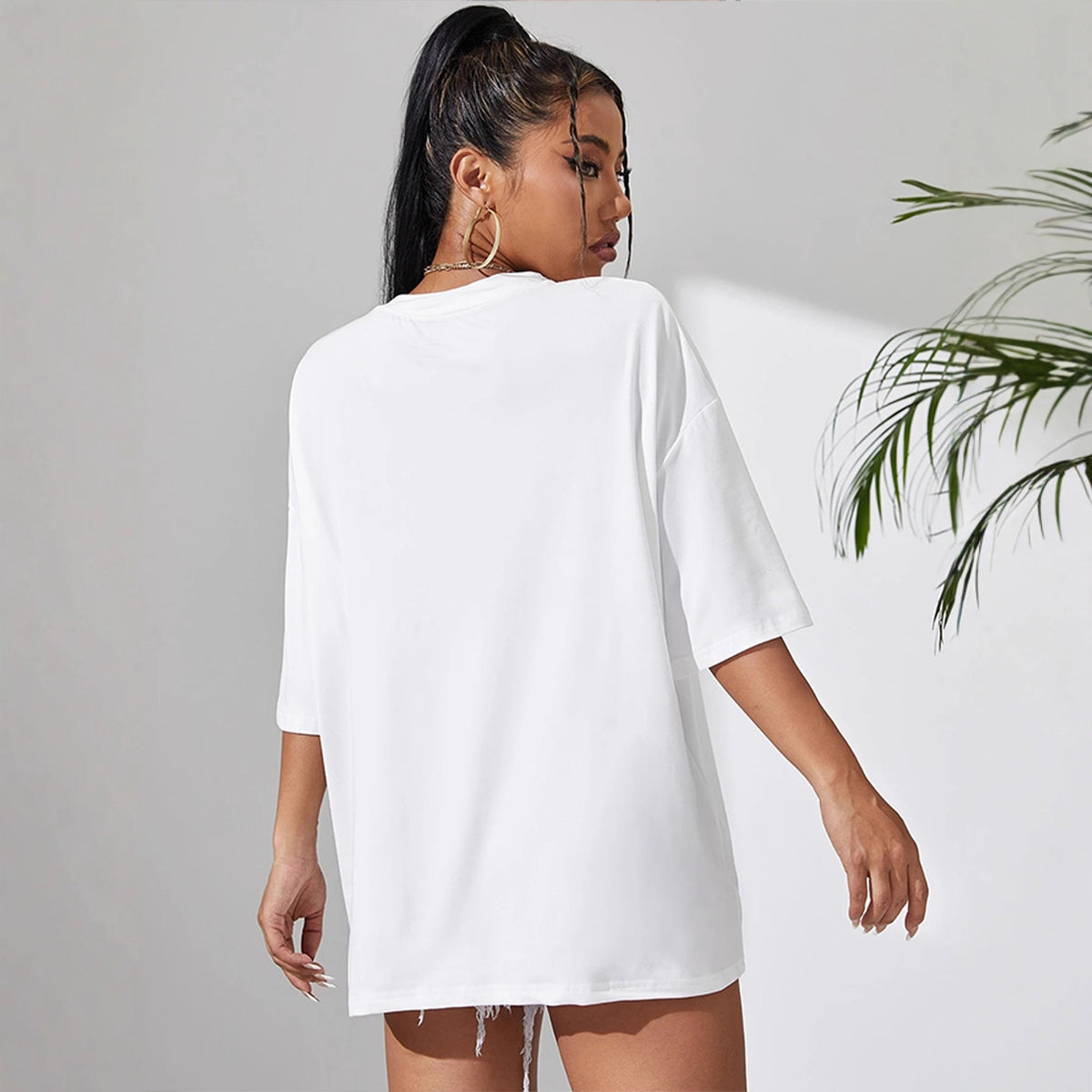 Round Neck Short Sleeve Plain Simple - Outdoors & Sports Tinker Time