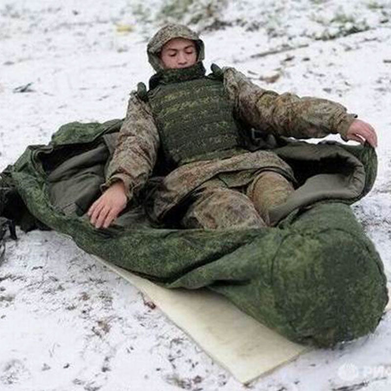 Russian military-issued 2021 new model outdoor cold-proof sleeping bag - Outdoors & Sports Tinker Time