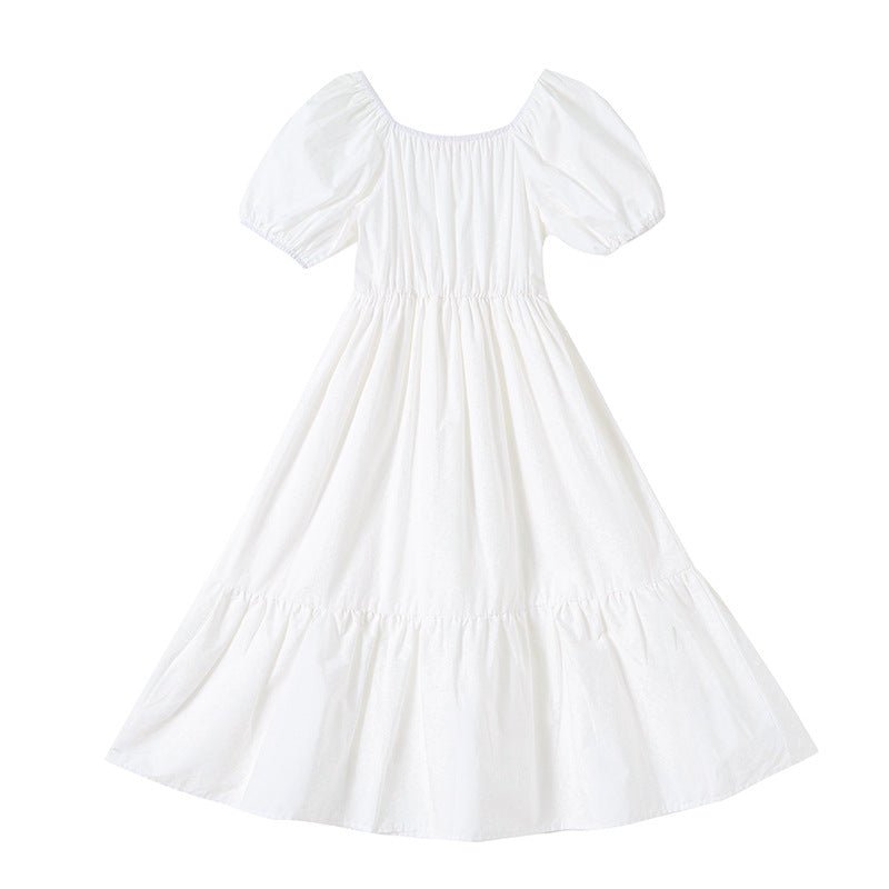 Short Sleeve Long Dress for Girls, Mid to Large Children's Dress - Outdoors & Sports Tinker Time