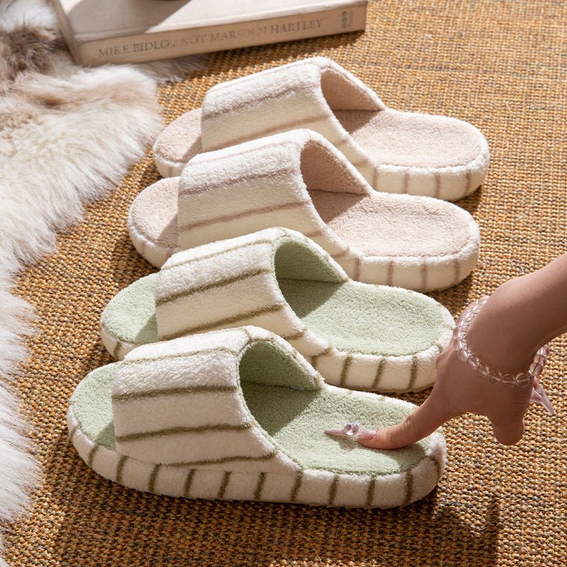 Silent opening slippers for men's home indoor soft thick bottom anti slip floor slippers - Outdoors & Sports Tinker Time