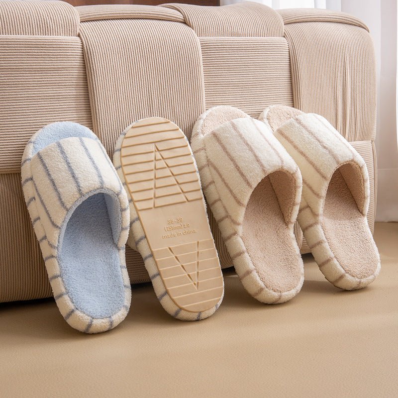 Silent opening slippers for men's home indoor soft thick bottom anti slip floor slippers - Outdoors & Sports Tinker Time