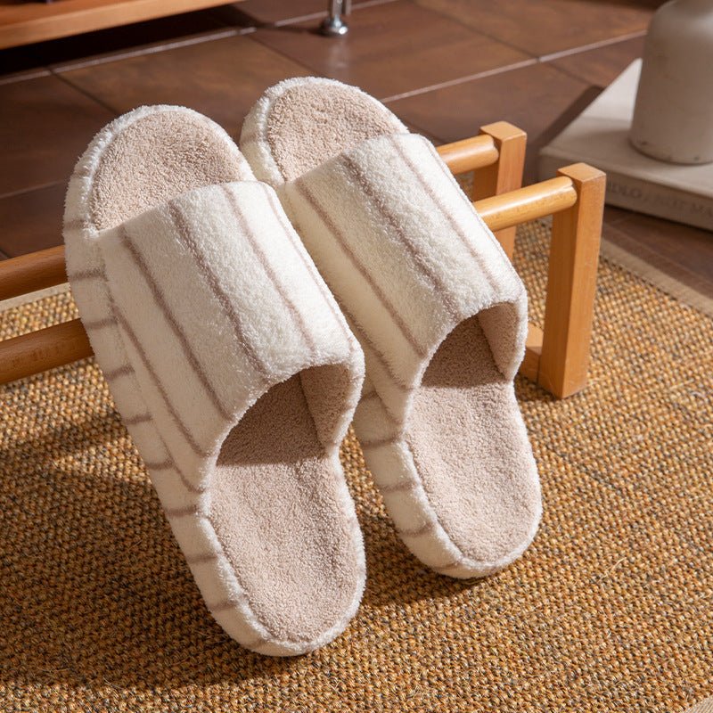 Silent opening slippers for men's home indoor soft thick bottom anti slip floor slippers - Outdoors & Sports Tinker Time