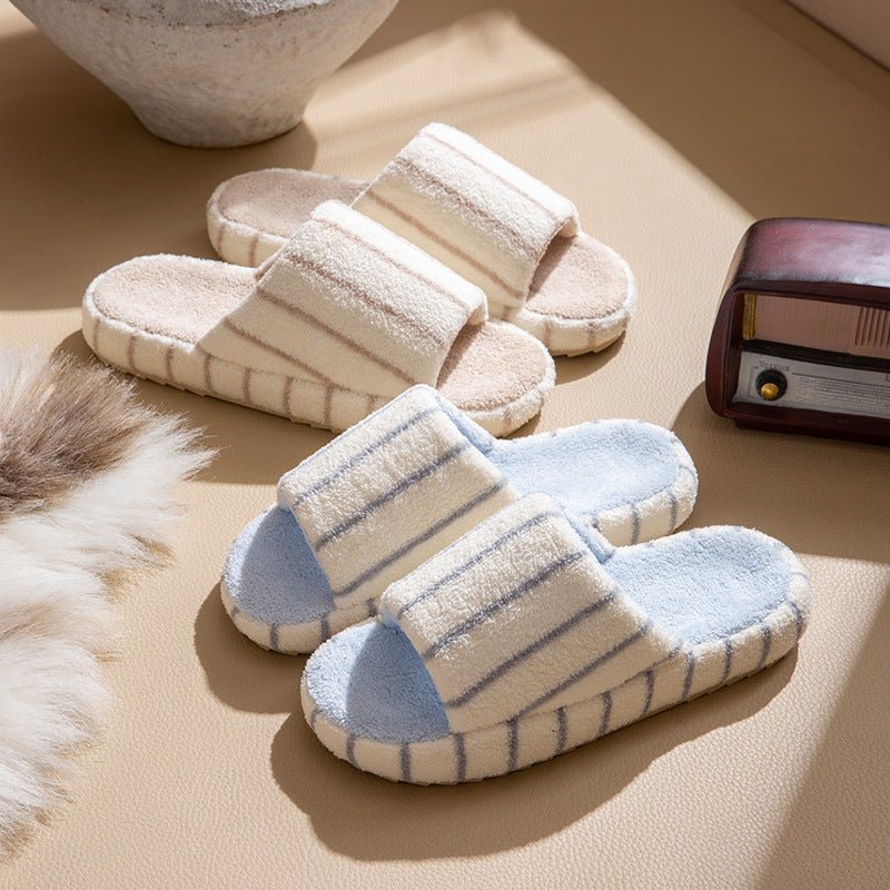 Silent opening slippers for men's home indoor soft thick bottom anti slip floor slippers - Outdoors & Sports Tinker Time