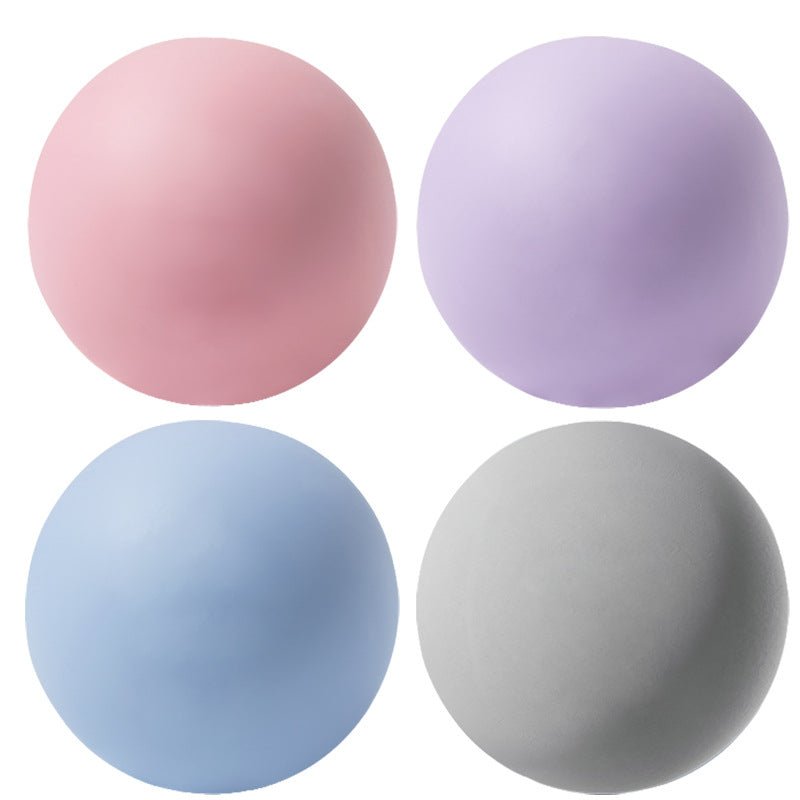 Silicone Yoga Ball Fitness Fascia Ball Pilates Neck Mask Ball Solid Foot Massage Ball - Outdoors & Sports Tinker Time