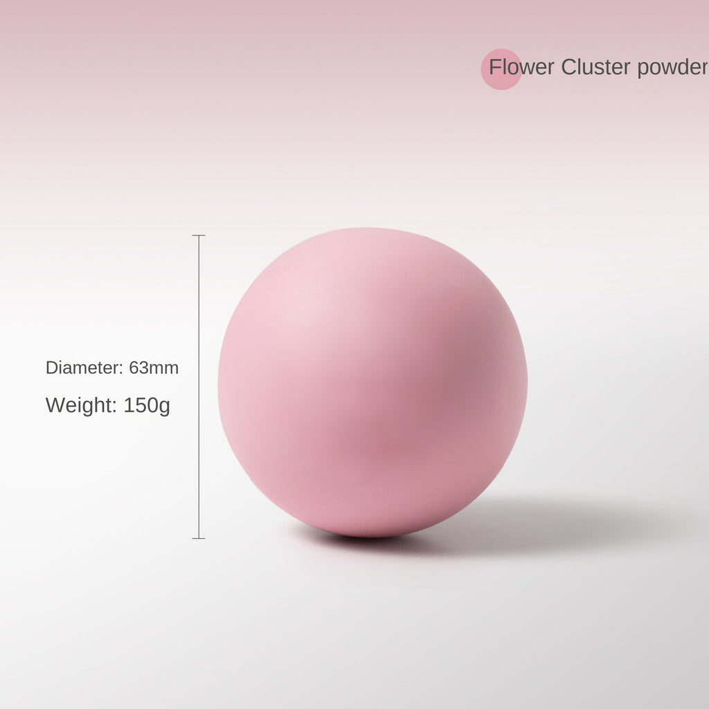 Silicone Yoga Ball Fitness Fascia Ball Pilates Neck Mask Ball Solid Foot Massage Ball - Outdoors & Sports Tinker Time