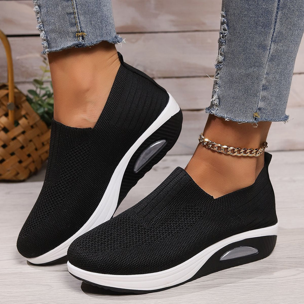 Slip-On Women's Shoes with Thick Air Flyknit Soft Sole - Outdoors & Sports Tinker Time