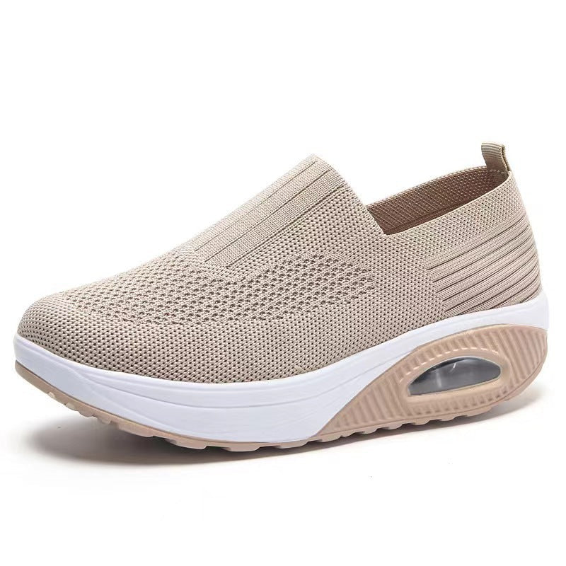 Slip-On Women's Shoes with Thick Air Flyknit Soft Sole - Outdoors & Sports Tinker Time