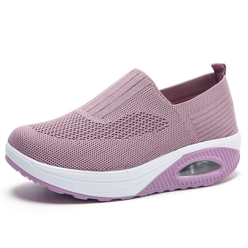 Slip-On Women's Shoes with Thick Air Flyknit Soft Sole - Outdoors & Sports Tinker Time
