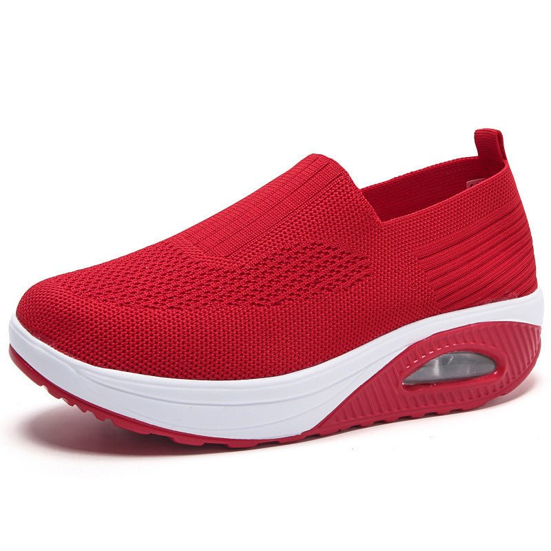 Slip-On Women's Shoes with Thick Air Flyknit Soft Sole - Outdoors & Sports Tinker Time