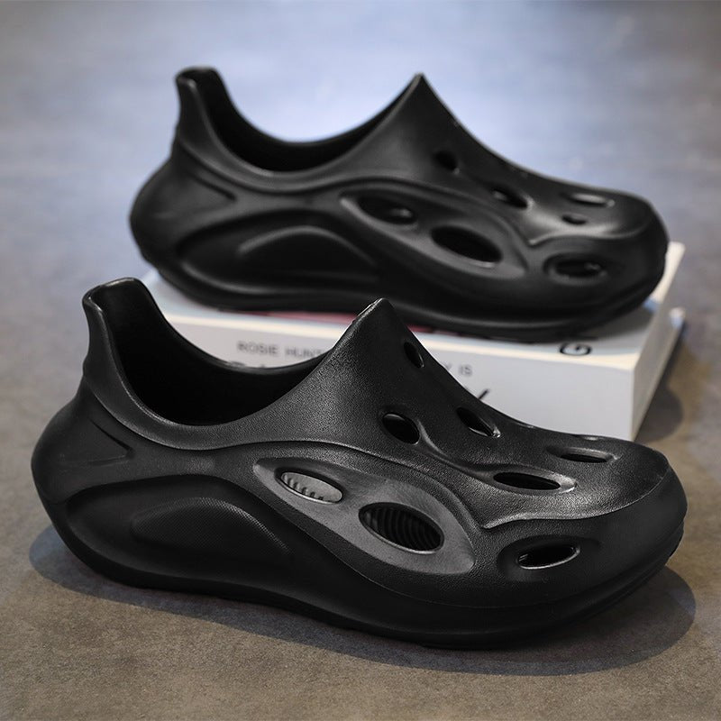 Soft soled toe hole slippers with simple breathable and comfortable fit for beach sandals - Outdoors & Sports Tinker Time