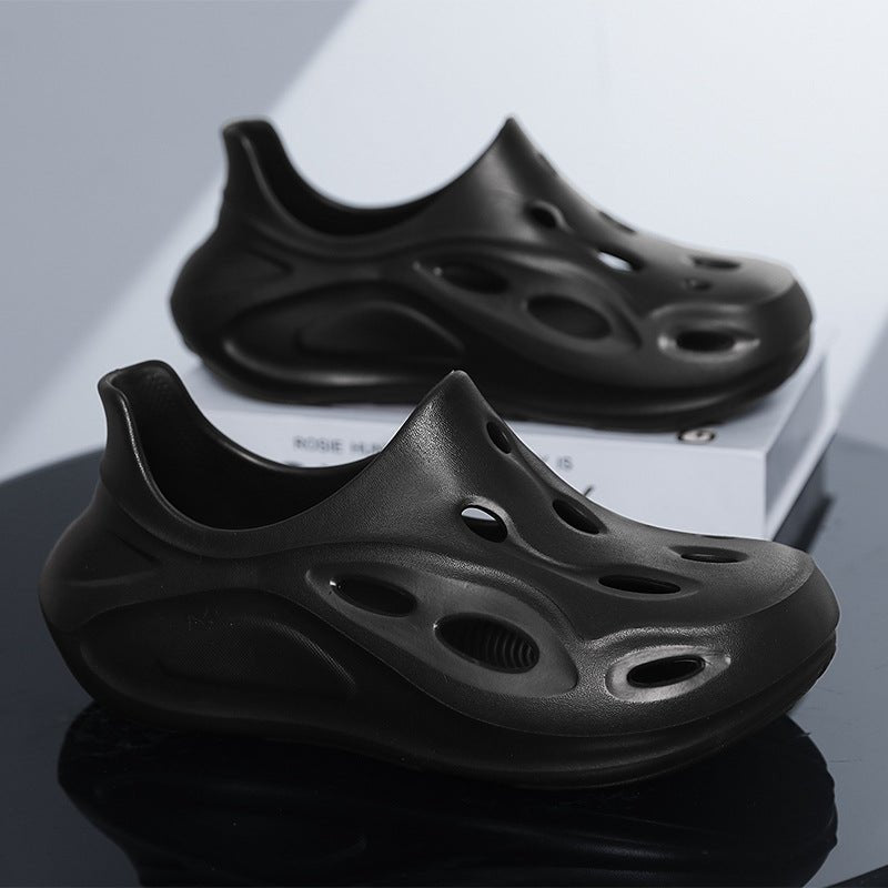 Soft soled toe hole slippers with simple breathable and comfortable fit for beach sandals - Outdoors & Sports Tinker Time
