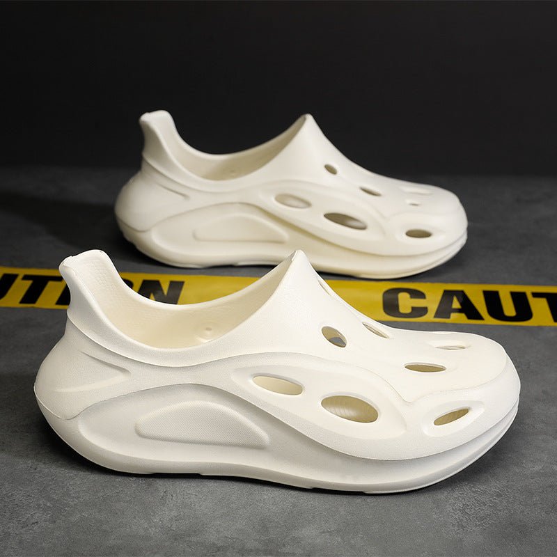 Soft soled toe hole slippers with simple breathable and comfortable fit for beach sandals - Outdoors & Sports Tinker Time