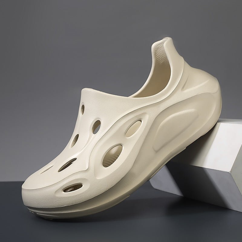 Soft soled toe hole slippers with simple breathable and comfortable fit for beach sandals - Outdoors & Sports Tinker Time