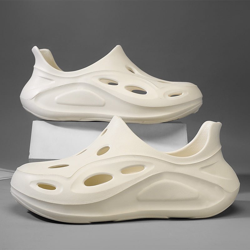 Soft soled toe hole slippers with simple breathable and comfortable fit for beach sandals - Outdoors & Sports Tinker Time