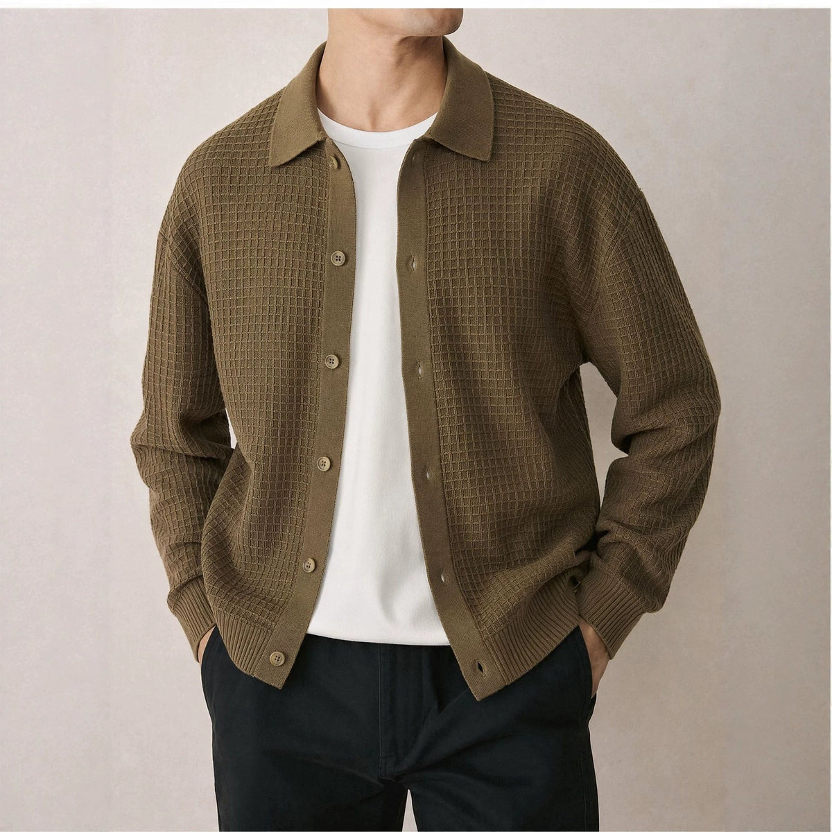 Solid color long sleeved loose sweater - Outdoors & Sports Tinker Time