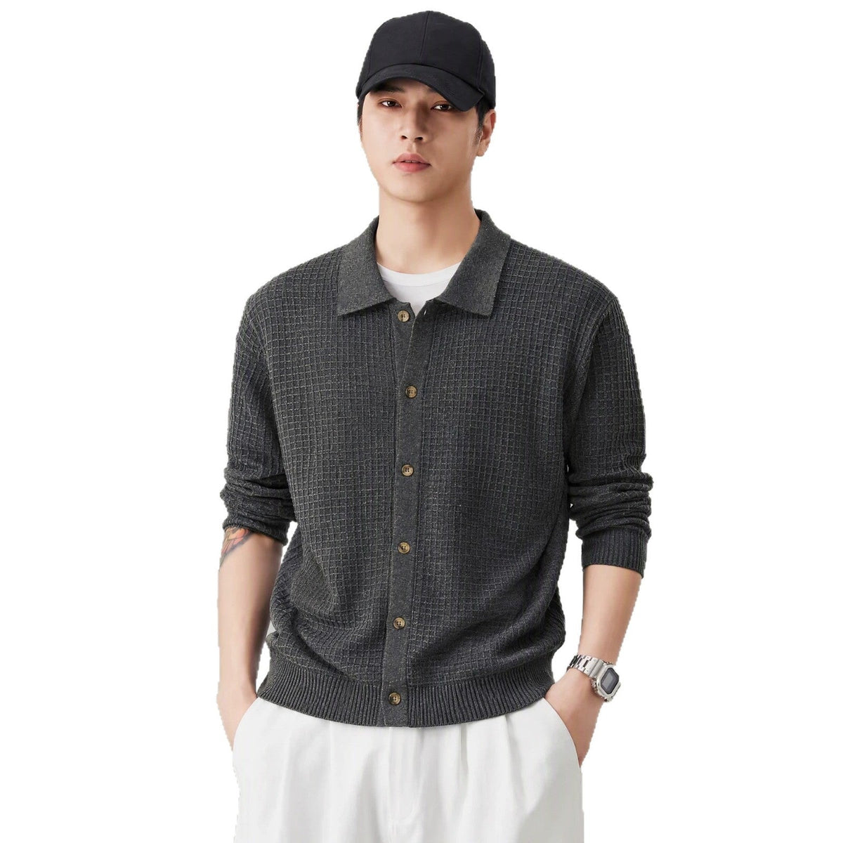 Solid color long sleeved loose sweater - Outdoors & Sports Tinker Time