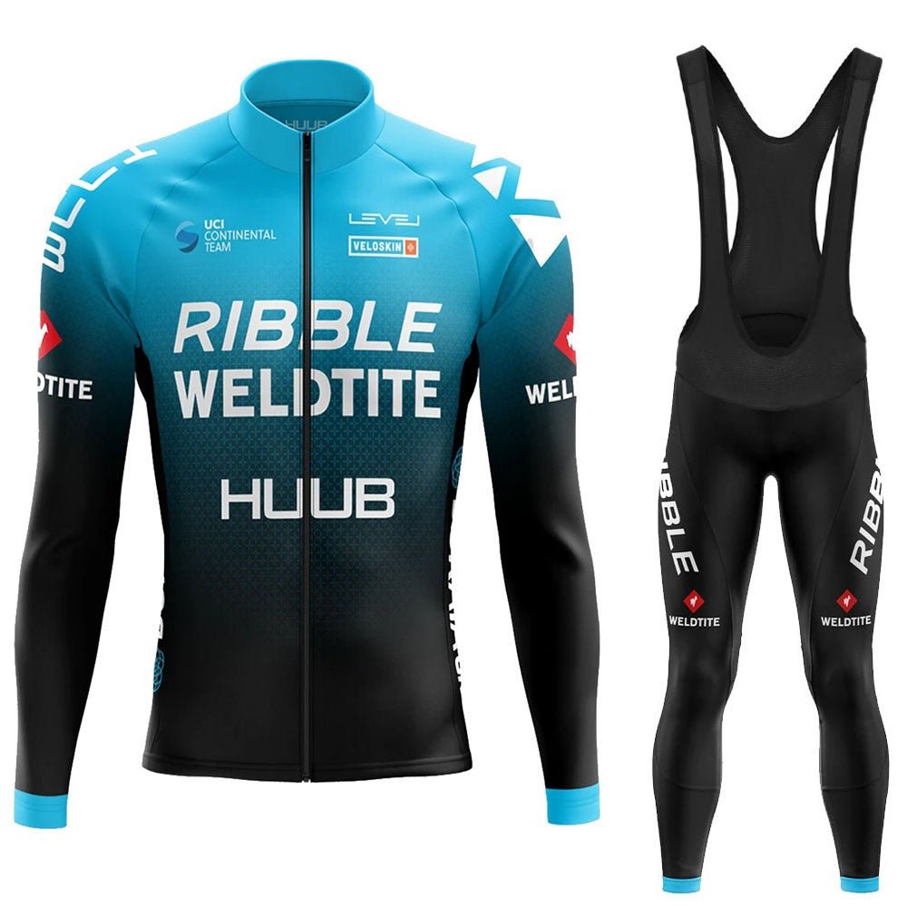 Spring And Autumn New HUUB Team Version Of The Long Sleeved Cycling Suit Suit Quick Dry Breathable Straps Bicycle Clothing - Outdoors & Sports Tinker Time