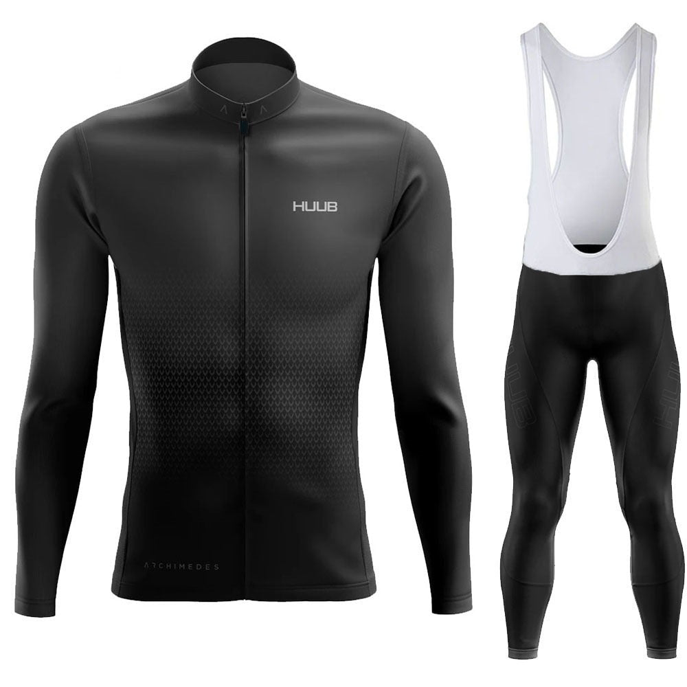 Spring And Autumn New HUUB Team Version Of The Long Sleeved Cycling Suit Suit Quick Dry Breathable Straps Bicycle Clothing - Outdoors & Sports Tinker Time