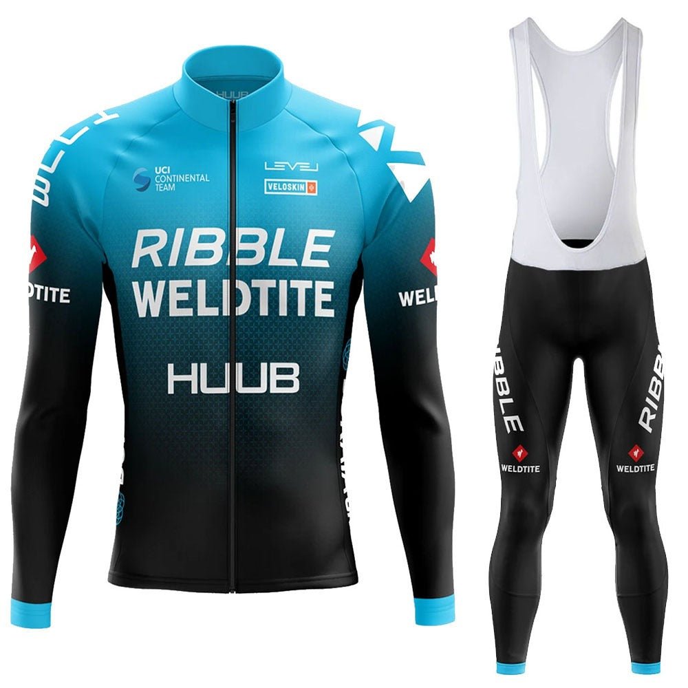 Spring And Autumn New HUUB Team Version Of The Long Sleeved Cycling Suit Suit Quick Dry Breathable Straps Bicycle Clothing - Outdoors & Sports Tinker Time