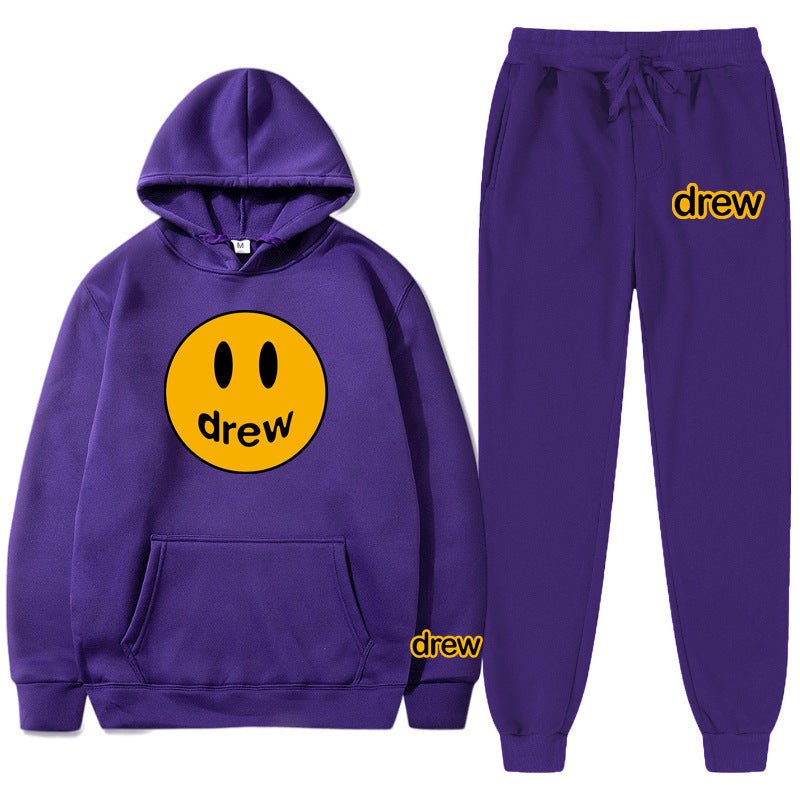 Style Unisex Long Sleeve Hooded Hoodie and Sweatpants Set - Outdoors & Sports Tinker Time
