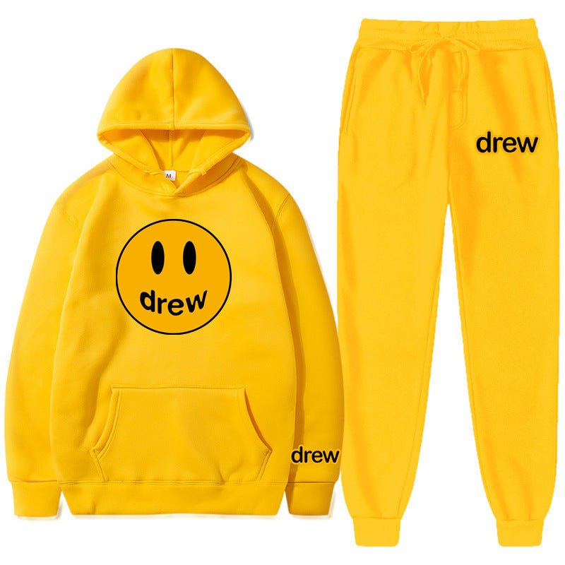 Style Unisex Long Sleeve Hooded Hoodie and Sweatpants Set - Outdoors & Sports Tinker Time