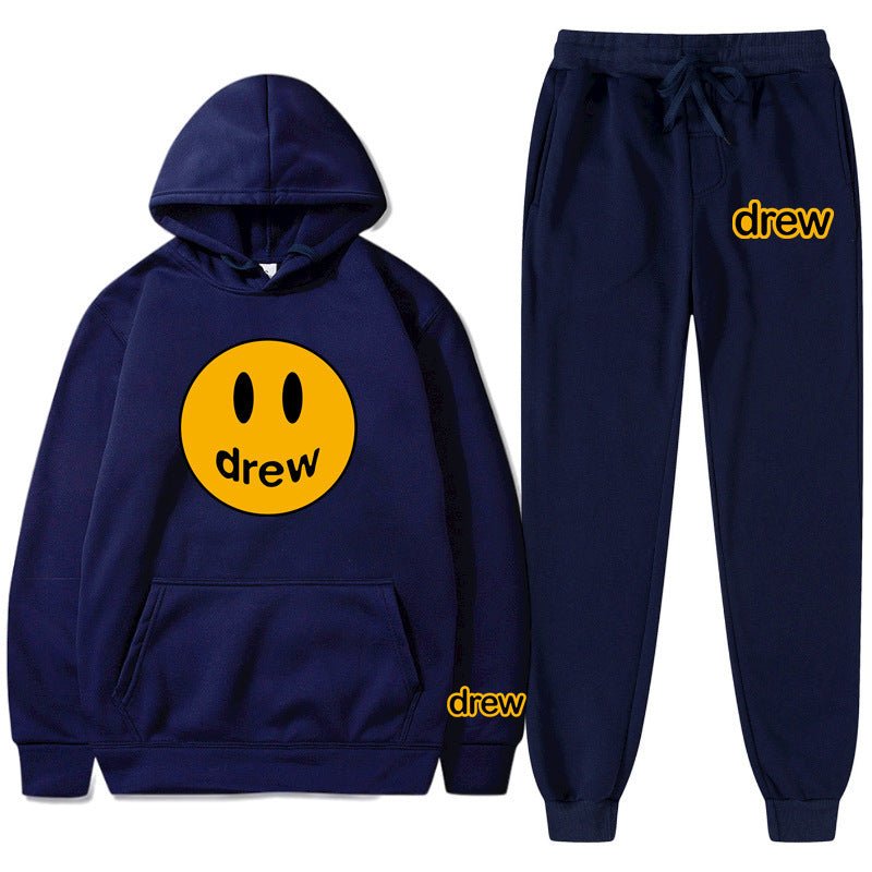 Style Unisex Long Sleeve Hooded Hoodie and Sweatpants Set - Outdoors & Sports Tinker Time