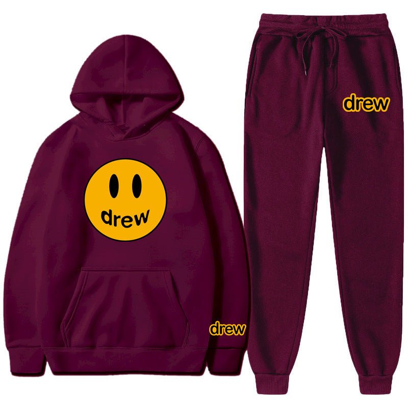 Style Unisex Long Sleeve Hooded Hoodie and Sweatpants Set - Outdoors & Sports Tinker Time