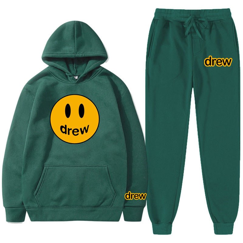 Style Unisex Long Sleeve Hooded Hoodie and Sweatpants Set - Outdoors & Sports Tinker Time