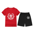 T-Shirt Short Sleeve Candy Color Comfortable Kids Round Neck T-Shirt Printed Picture Pattern Embroidered Print - Outdoors & Sports Tinker Time