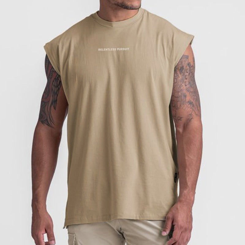 Tank Top Mens Summer Mens Printed Tank Top American Trend Loose Fitting Large Size Quick Drying Sleeveless T Shirt Camisole - Outdoors & Sports Tinker Time