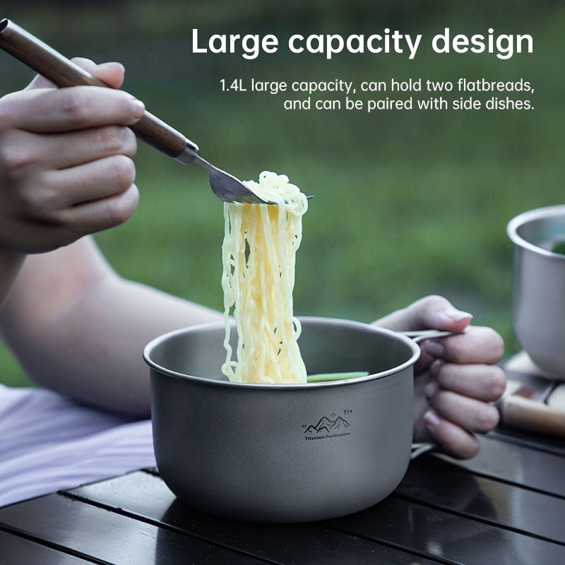 Titanium Alloy Camping Pot - Lightweight Collapsible Outdoor Cooking Pot - Outdoors & Sports Tinker Time