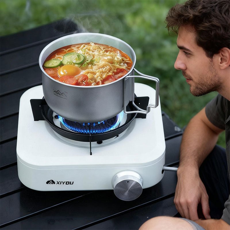 Titanium Alloy Camping Pot - Lightweight Collapsible Outdoor Cooking Pot - Outdoors & Sports Tinker Time