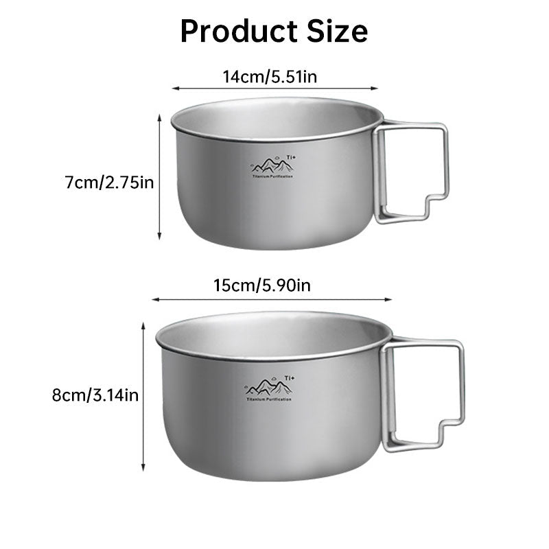 Titanium Alloy Camping Pot - Lightweight Collapsible Outdoor Cooking Pot - Outdoors & Sports Tinker Time