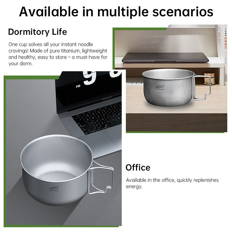 Titanium Alloy Camping Pot - Lightweight Collapsible Outdoor Cooking Pot - Outdoors & Sports Tinker Time