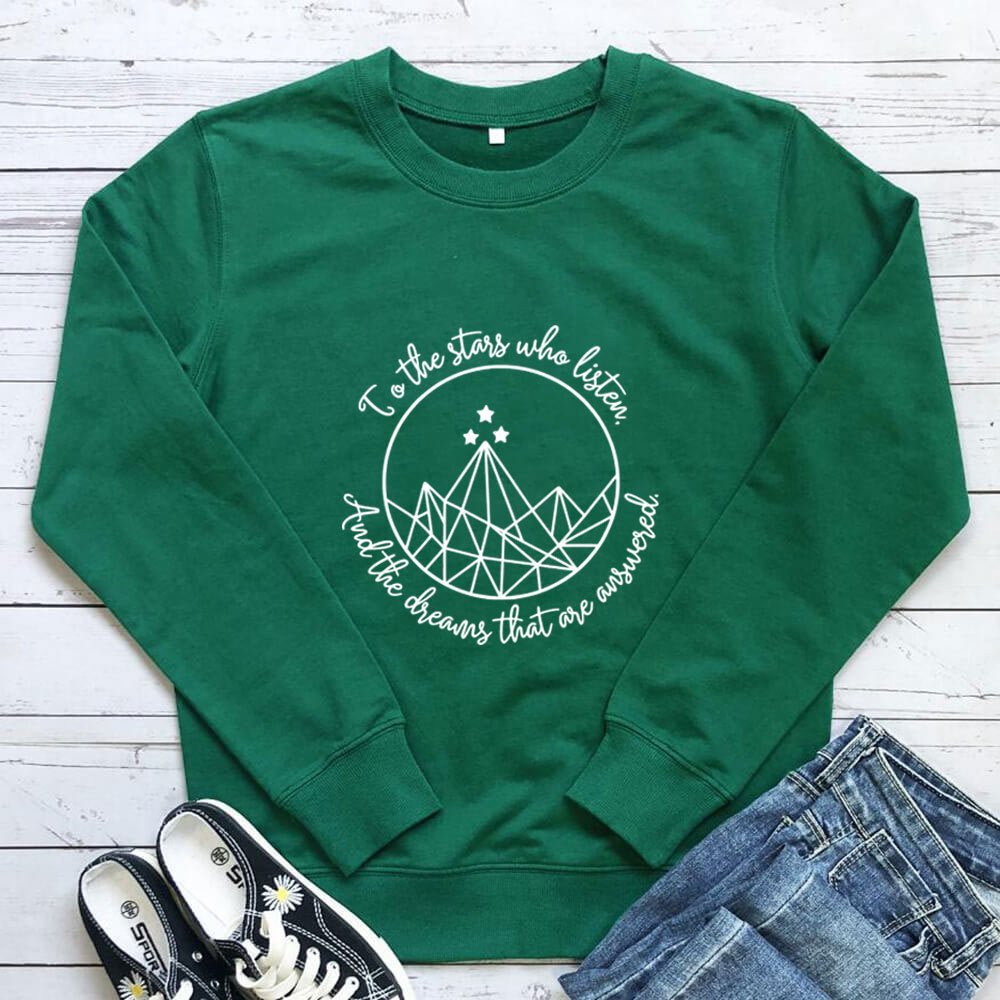 To the Stars Who Listen Sweatshirt - Outdoors & Sports Tinker Time