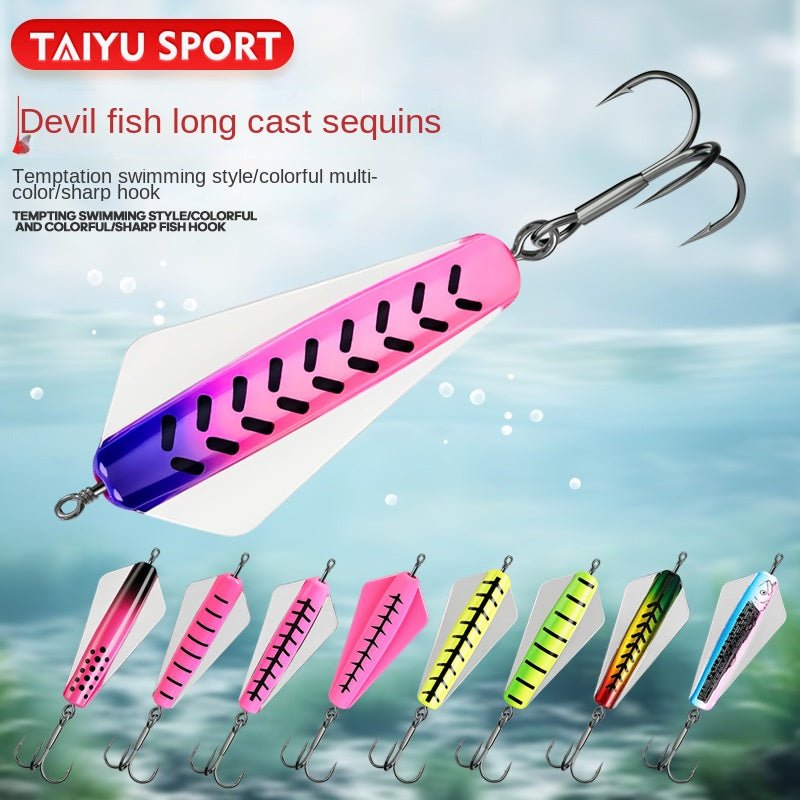 Touyu Devil Fish Vib Lure Dog Long Cast Sinking Lure Fishing Bait Trout Lure King Bug Butterfly Lure - Outdoors & Sports Tinker Time