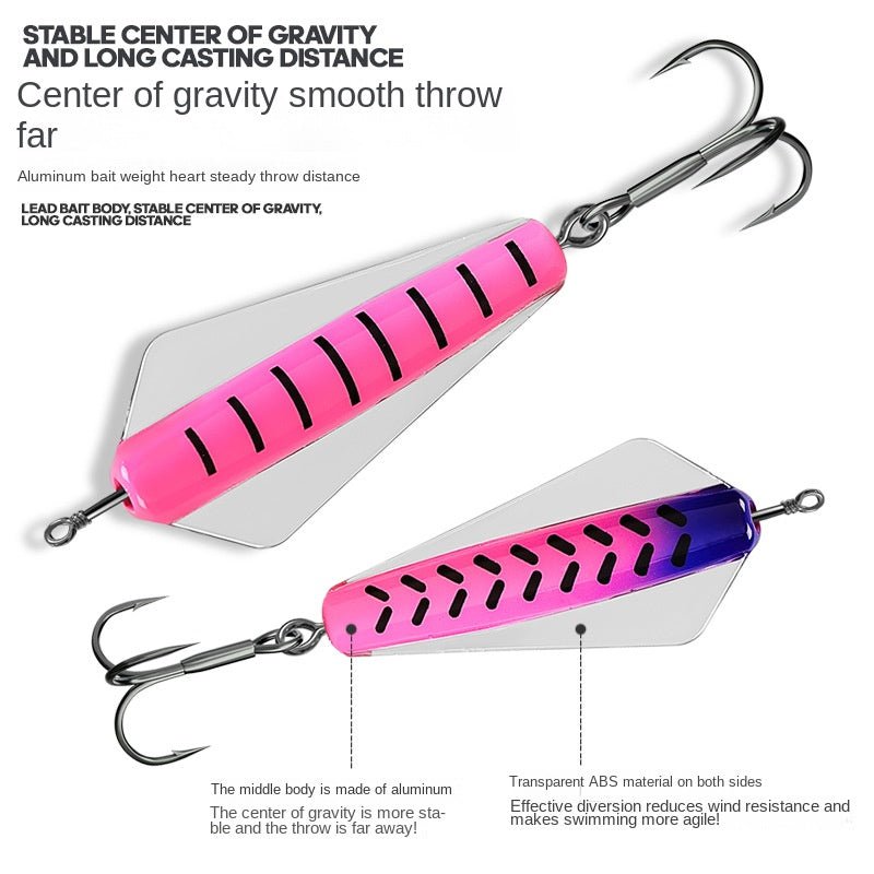 Touyu Devil Fish Vib Lure Dog Long Cast Sinking Lure Fishing Bait Trout Lure King Bug Butterfly Lure - Outdoors & Sports Tinker Time