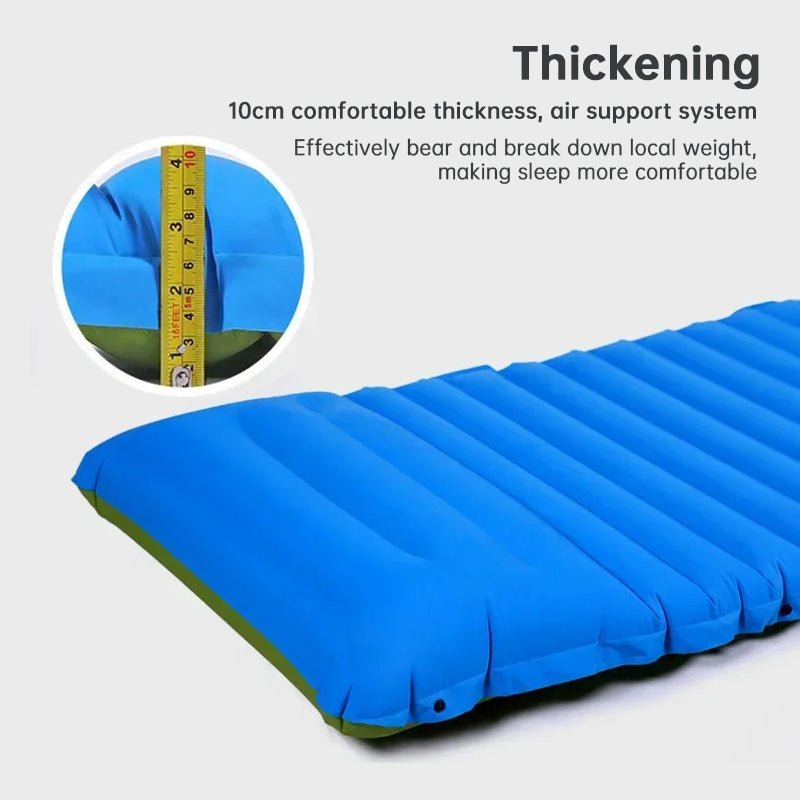 Ultralight Camping Sleeping Pad: Thicken, Self-Inflating with Built-in Pump (Outdoor/Travel) - Outdoors & Sports Tinker Time