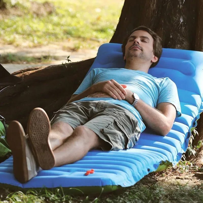 Ultralight Camping Sleeping Pad: Thicken, Self-Inflating with Built-in Pump (Outdoor/Travel) - Outdoors & Sports Tinker Time