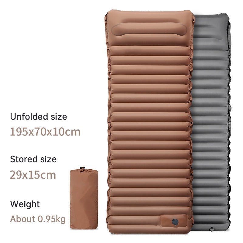Ultralight Camping Sleeping Pad: Thicken, Self-Inflating with Built-in Pump (Outdoor/Travel) - Outdoors & Sports Tinker Time