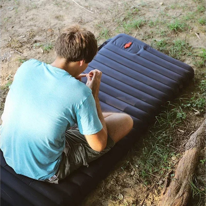 Ultralight Camping Sleeping Pad: Thicken, Self-Inflating with Built-in Pump (Outdoor/Travel) - Outdoors & Sports Tinker Time